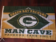 Green Bay Packers Cave 3x5 Flag. US seller. Free shipping within the US