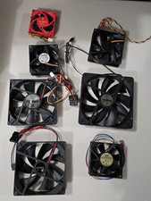 Lot of 7 Case and Power Supply Fans Antec 2 3 Speed ADDA Ultra Martech GP Yate