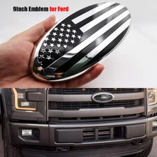 For Ford Edge 2011-2014 Front Grill Tailgate US Flag Oval Emblem Badge 9Inch