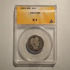 1913  **P**   BARBER QUARTER***ANACS G 4  ** FREE SHIPPING! G332