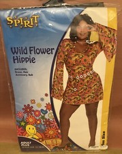 New Wild Flower Hippie Spirit Halloween Costume - Plus Size 1X - 18-20 Womens