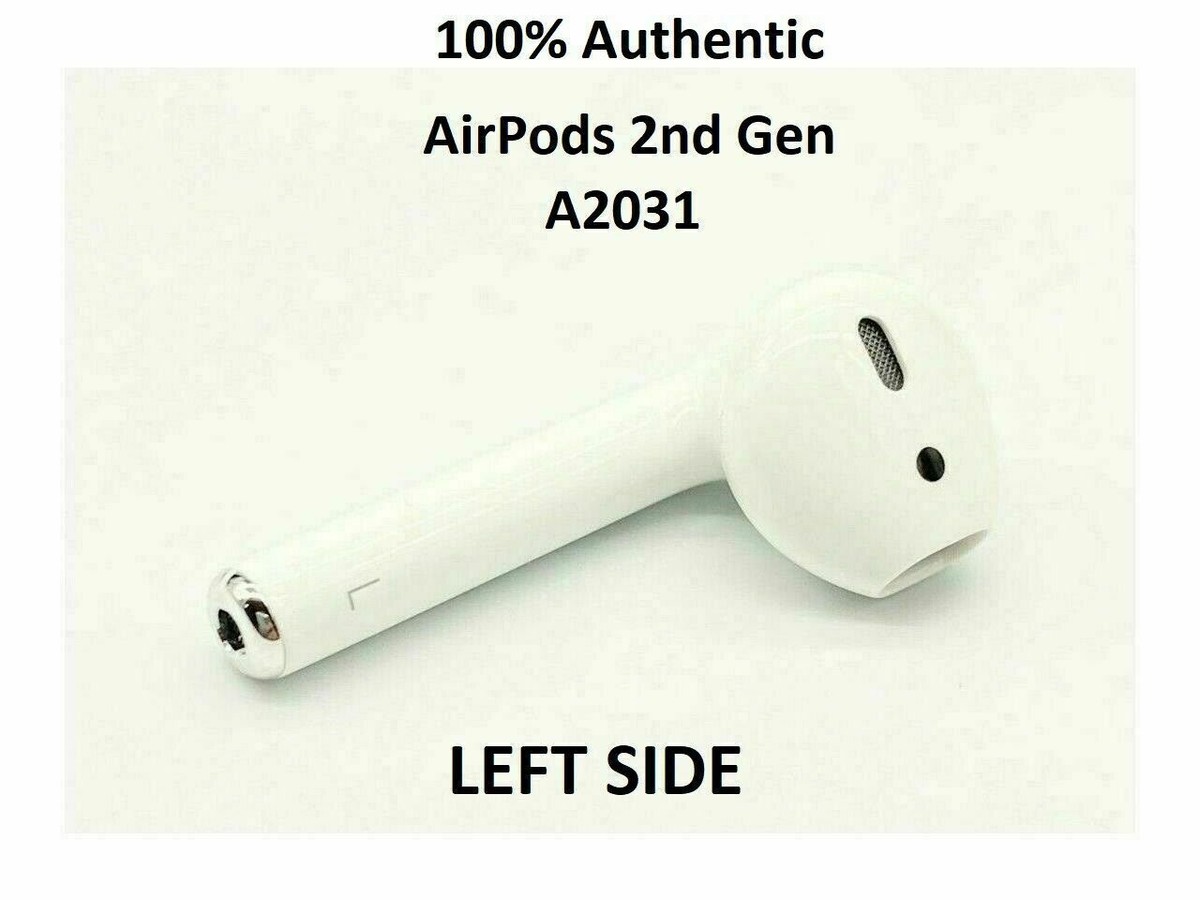 Genuine Apple AirPods 2nd Generation, Select LEFT (A2031) or RIGHT