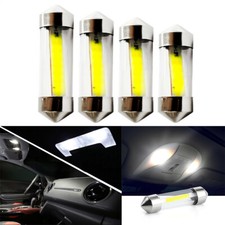 10Pcs COB White Led Car Lights 31mm 36mm 39mm 41mm Dome Interior Light Bulb RL