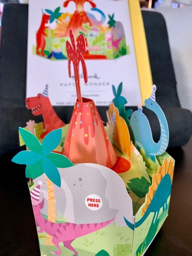 Happy Birthday Karte! Dinosaurier! Punze Papierwunder - Bild 5 von 5