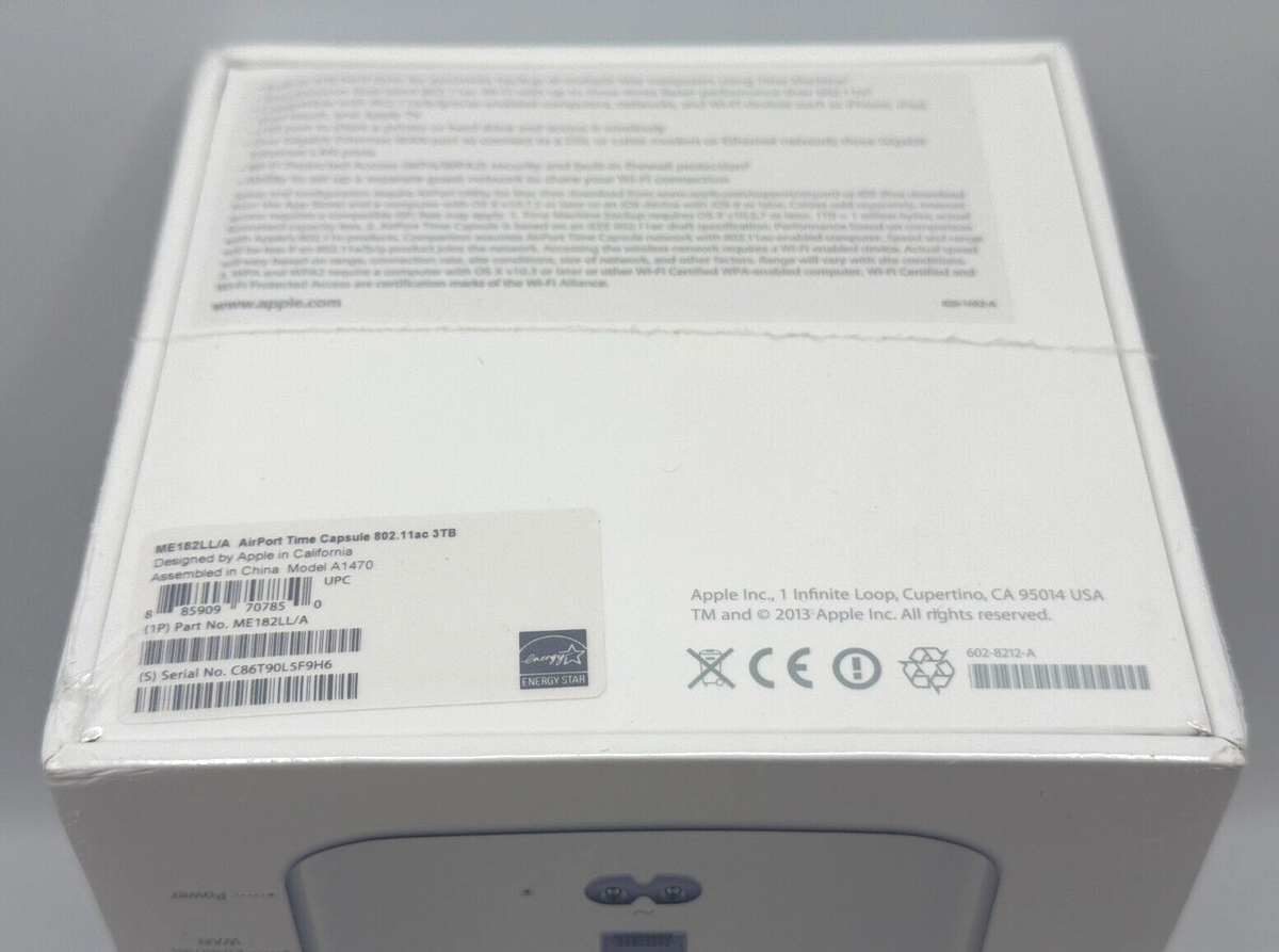 Apple AirPort Time Capsule 3TB External Hard Drive A1470 Factory