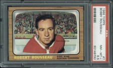 1966 Topps Hockey 7 Bobby Rousseau PSA 8.5 (9792)