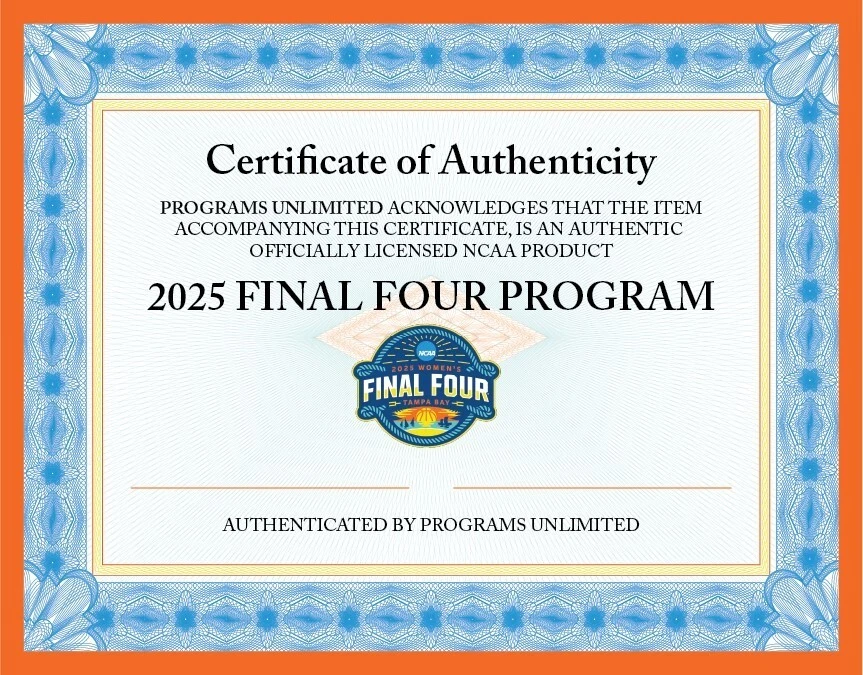 2025 PROGRAMA OFICIAL DE LOS ÚLTIMOS CUATRO JUEGOS PARA MUJER UCLA UCONN TEXAS CAROLINA DEL SUR Foto 3 de 3