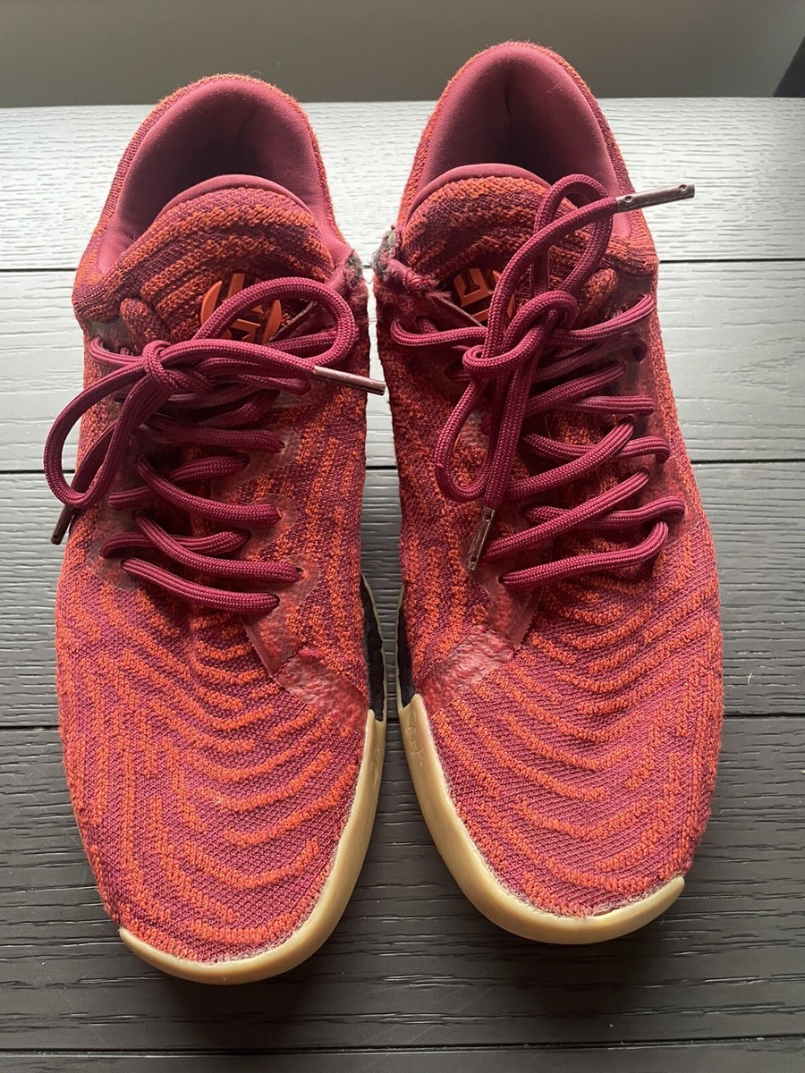 Size US Adidas Harden LS Primeknit Collegiate Burgundy Gym Shoes