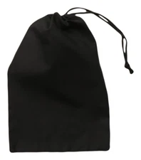12"x18" Cotton Single Drawstring Muslin Bags (Black Color)