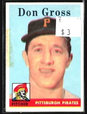 1958 Topps - #172 Don Gross
