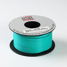 100FT GREEN PRIMARY WIRE 16 GAUGE AWG STRANDED COPPER POWER REMOTE CAR 12 VOLT