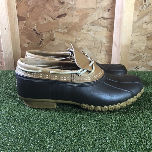 LL Bean Bean Boots Low Tan Black Duck 