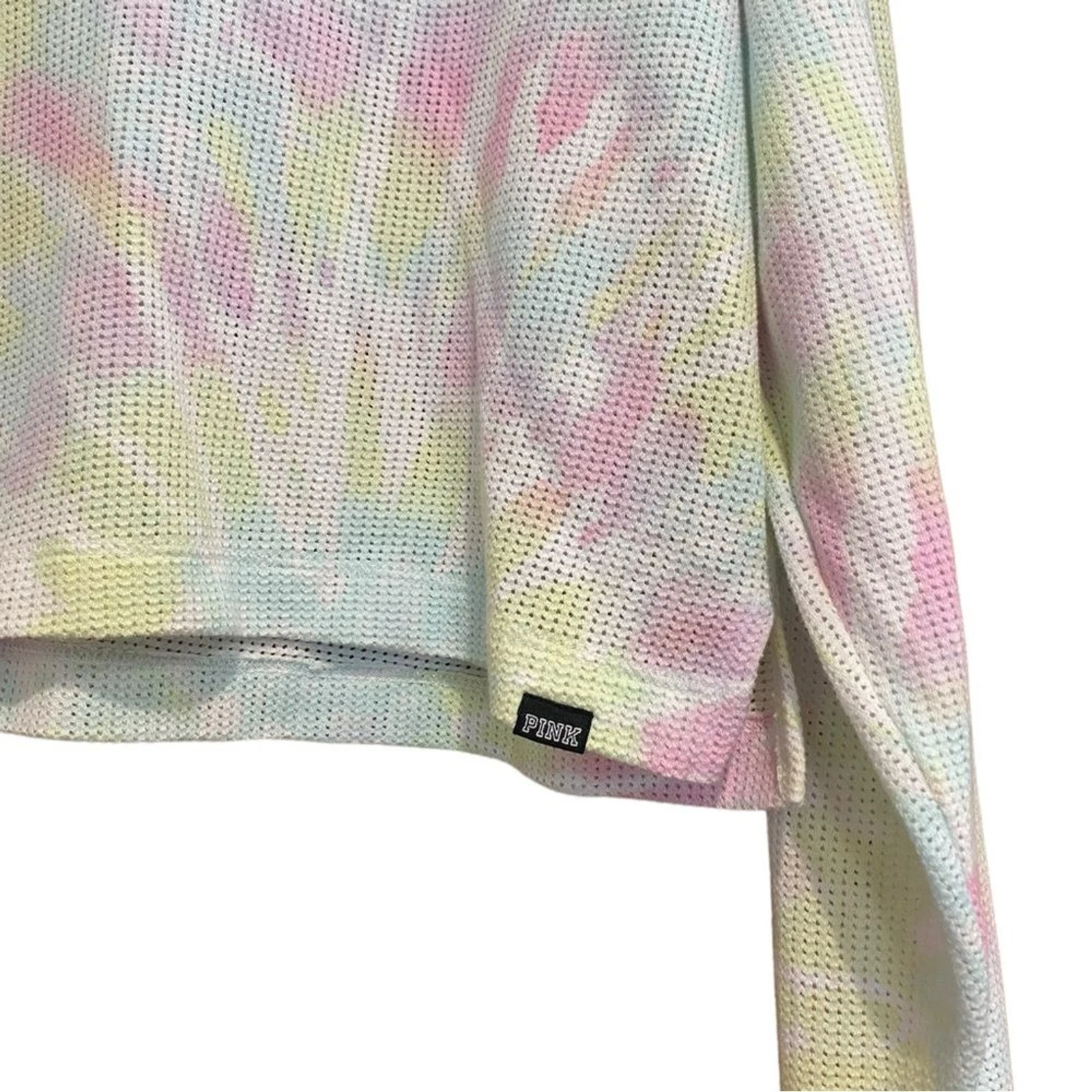 UNDERCOVER Felpa con cappuccio pullover maglia VS PINK taglia grande tinta unita arcobaleno