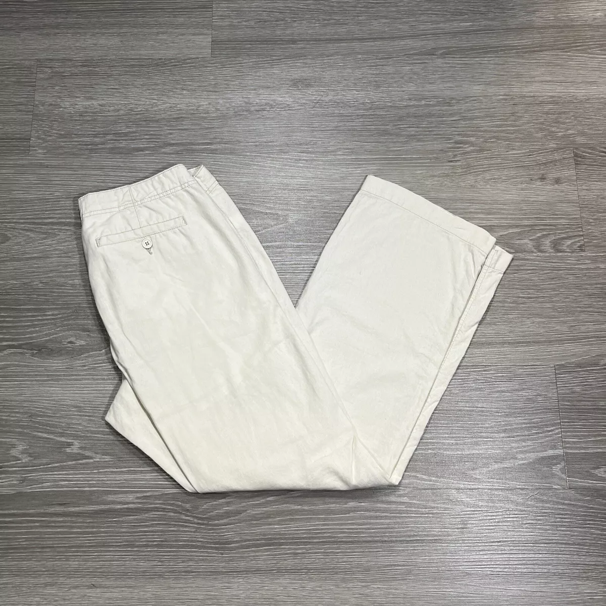 Mens linen drawstring sales pants gap