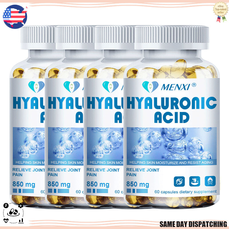 MX-Hyaluronic Acid Supplement 850mg | 60 Vegan Capsules | High Strength Formula