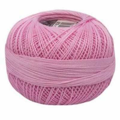 Lizbeth Egyptian Cotton Crochet Thread Size 80 Color 629 Light Azalea