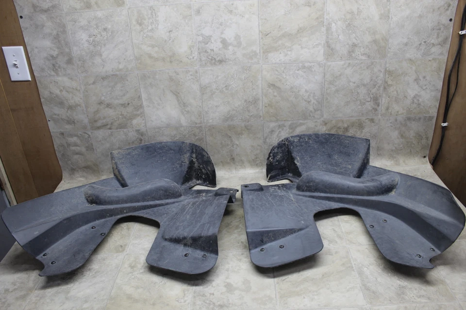 99-02 Kawasaki Prairie 300 OEM Guardabarros Interior Izquierdo Derecho Salpicaduras Guardabarros Protectores Foto 2 de 4