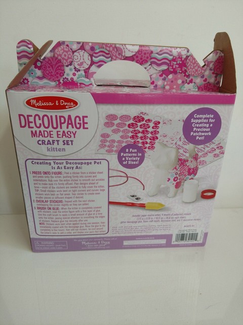 melissa and doug decoupage kitten