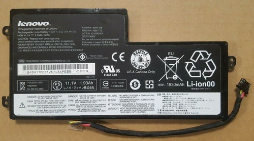 Lenovo ThinkPad X250 X260 T460 T440s T450s 45N1108 Akku 24Wh 2.09Ah Liion