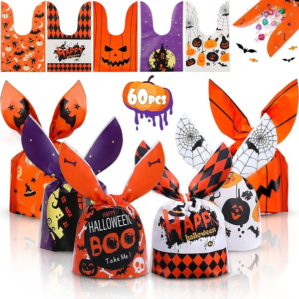 Halloween TüTen 60 StüCk FüR SüßIgkeiten Kekse Kleine Geschenke Party Deko-image
