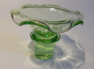 Vintage Stopper Green Vaseline Uranium Stopper ONLY No Reserve