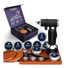 Electric Cocktail Smoker Kit - Rechargeable Whiskey Smoker Kit with Smoking Gun,