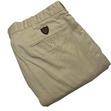 Polo Golf Fairway Ralph Lauren Pants Mens 36x30 Khaki Pleated Preppy 100 Cotton