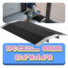 VNN Wheelchair Ramp Bridge Door Threshold Ramp Black Ramps for Wheelchairs Steps