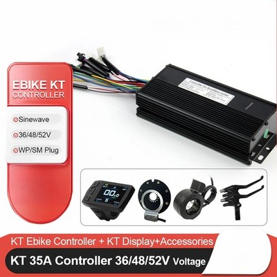 E-bike Sine Wave Controller 36V 48V 52V 35A Waterproof 1000W 1500W Hub Motor