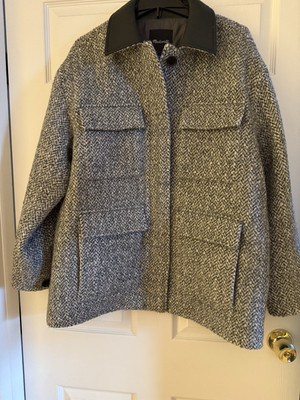 Madewell Leather Collar Field Jacket, L (will Fit XL), NWT