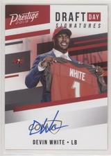 2019 Panini Prestige Draft Day Signatures Devin White #DDS-DWH Auto 1x9