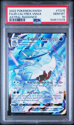 Ice Rider Calyrex VMAX graded PSA 10 for sale on eBay