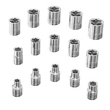 Socket Set - 3/8-Inch Drive, 15pc - 6 15pc, 3/8-Inch Drive Metric Shallow