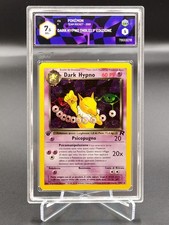 🍀Pokémon GRAAD 7.5 Dark Hypno 9/82 PRIMA EDIZIONE 1ed Rocket ITALIANO bgs psa🍀