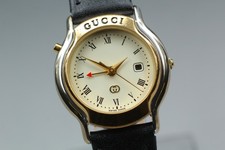 [Near MINT] Vintage Gucci MONDIALE 8200JR Ivory Dial Unisex Quartz Watch JAPAN