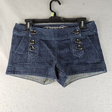 Express Jeans Jean Shorts Womens 2 Blue Denim...