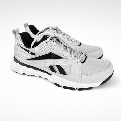 Reebok Mens Size 9.5 Sneaker Vibetech Running Shoes Gray Black 