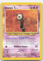 Pokémon TCG Unown [L] 86/105 Neo Destiny Common