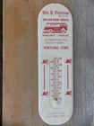 VINTAGE MOBILOIL MOBIL PEGASUS ADVERTISING THERMOMETER MOTOR OIL GAS WORKS! SIGN