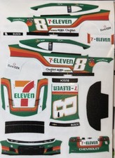Custom 2025 Kyle Busch 8 7-Eleven 1/64 Scale NASCAR Peel  Stick Decals