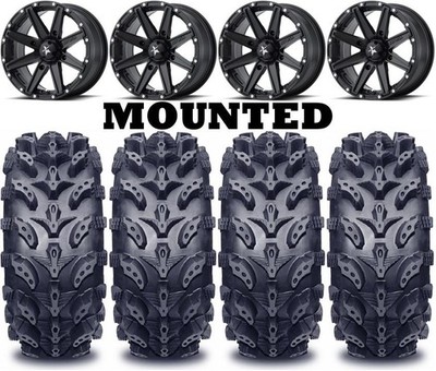 Kit 4 Interco Swamp Lite 28x9-14/28x11-14 on MSA M33 Clutch Matte Black TER