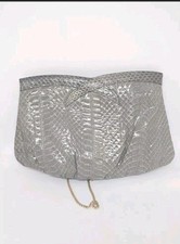 Vintage Gray Snake Skin Style Purse