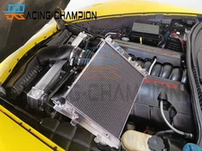 4 Row Radiator For 2005-2013 Chevrolet Corvette C6 SSR 6.0 6.2L 7.0L V8 Aluminum