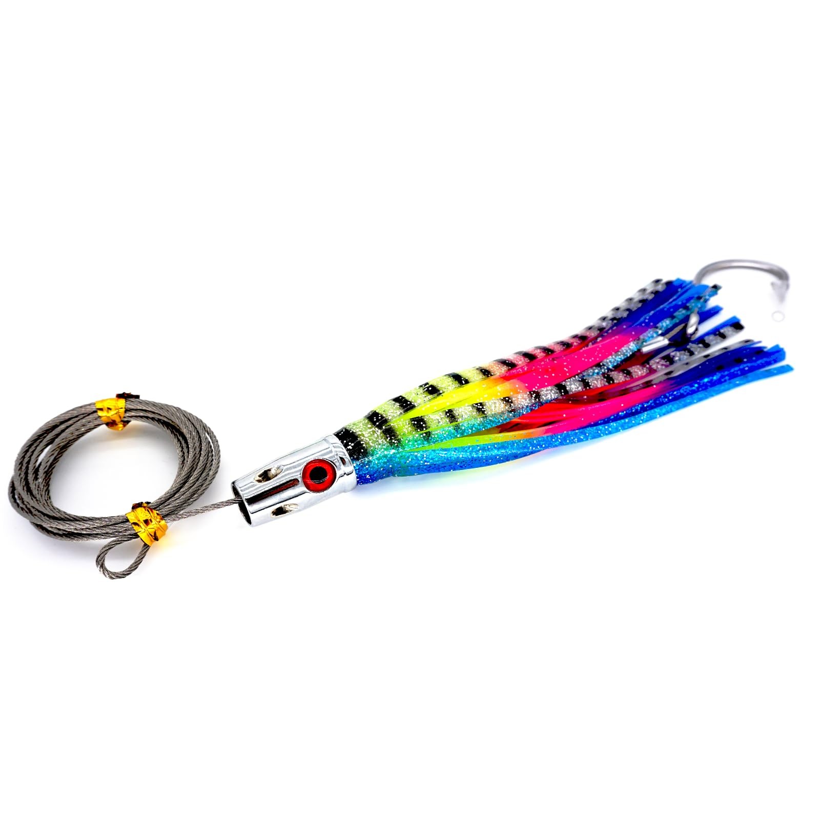 Trolling Tuna Lures Fishing Saltwater Lures Set of 5 Colors 6.5 Inch with Ful... - Image 6