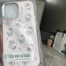 Funda Teléfono iPhone 13pro Max Apple Rosa Hello Kitty