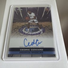 Topps Chrome Cedric Coward Rookie Red Refractor Auto /5 CHR-CC Grizzlies
