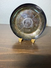 RARE Vintage Antique 19th Century Sterling Silver Coin Ashtray