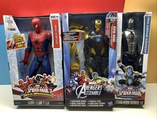 Lote de 3 figuras Spider-man Armored Spider-man Iron Man Marvel Titan Hero Series