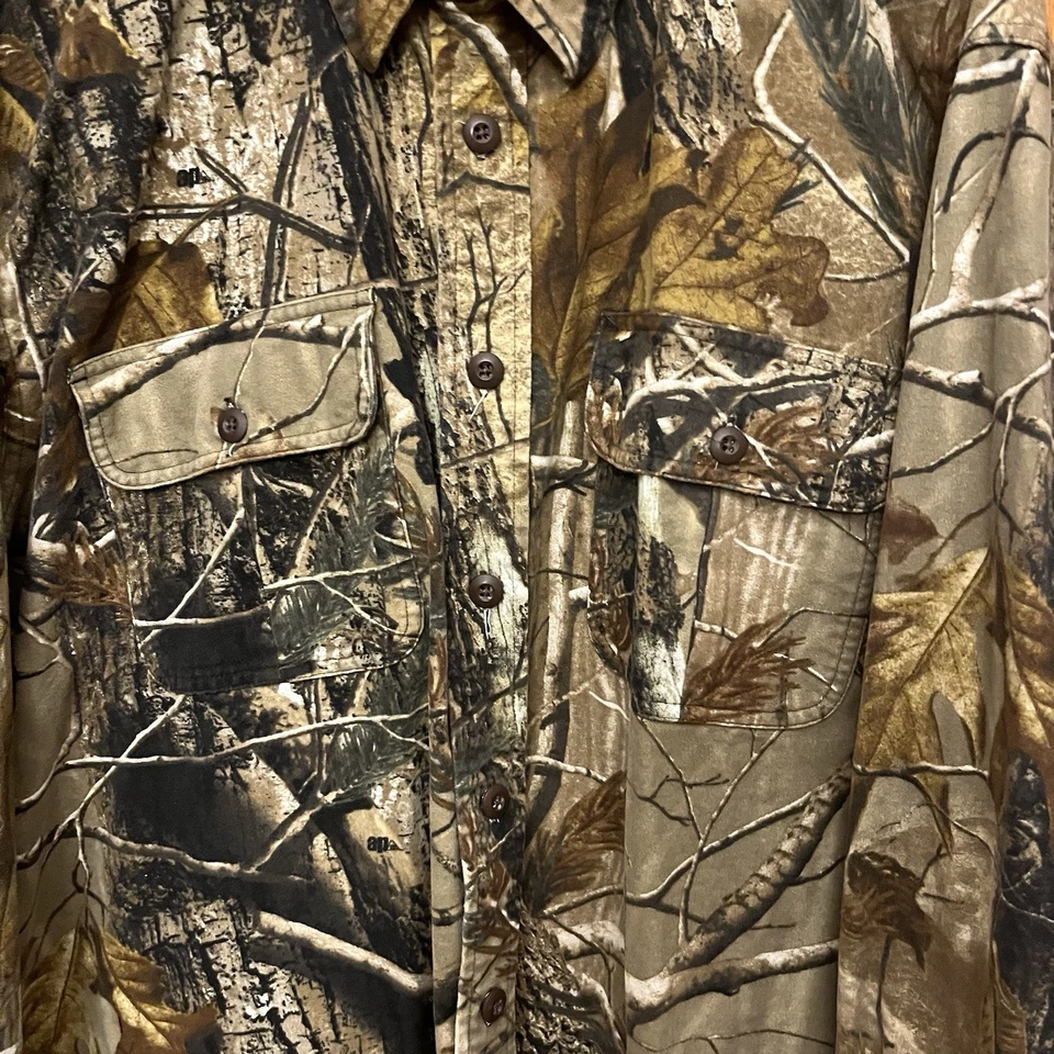 Cabela's Men's Long Sleeve Button-Up Shirt Size XL Camo Hunting Cotton - Image 4 of 4