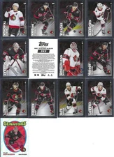 2022-23 Topps Ottawa Senators NHL Chrome Sticker Complete Team Set (13)